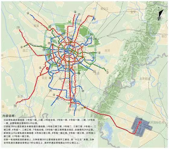 成都规划局发布地铁规划在2020年要新开10条地铁成都铁路学校招生